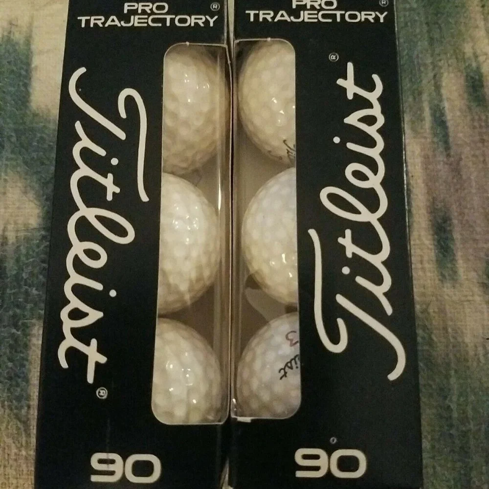 Titleist Pro Trajectory 90 3-Pack Golf Ball Two Sleeves #3 and #4 New - Picture 1 of 2